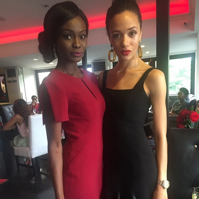 Elizabeth Arden Ambassador, Adeola Ariyo and TV personality Eku Edewor. PhotoCredit: StyleVitae IG