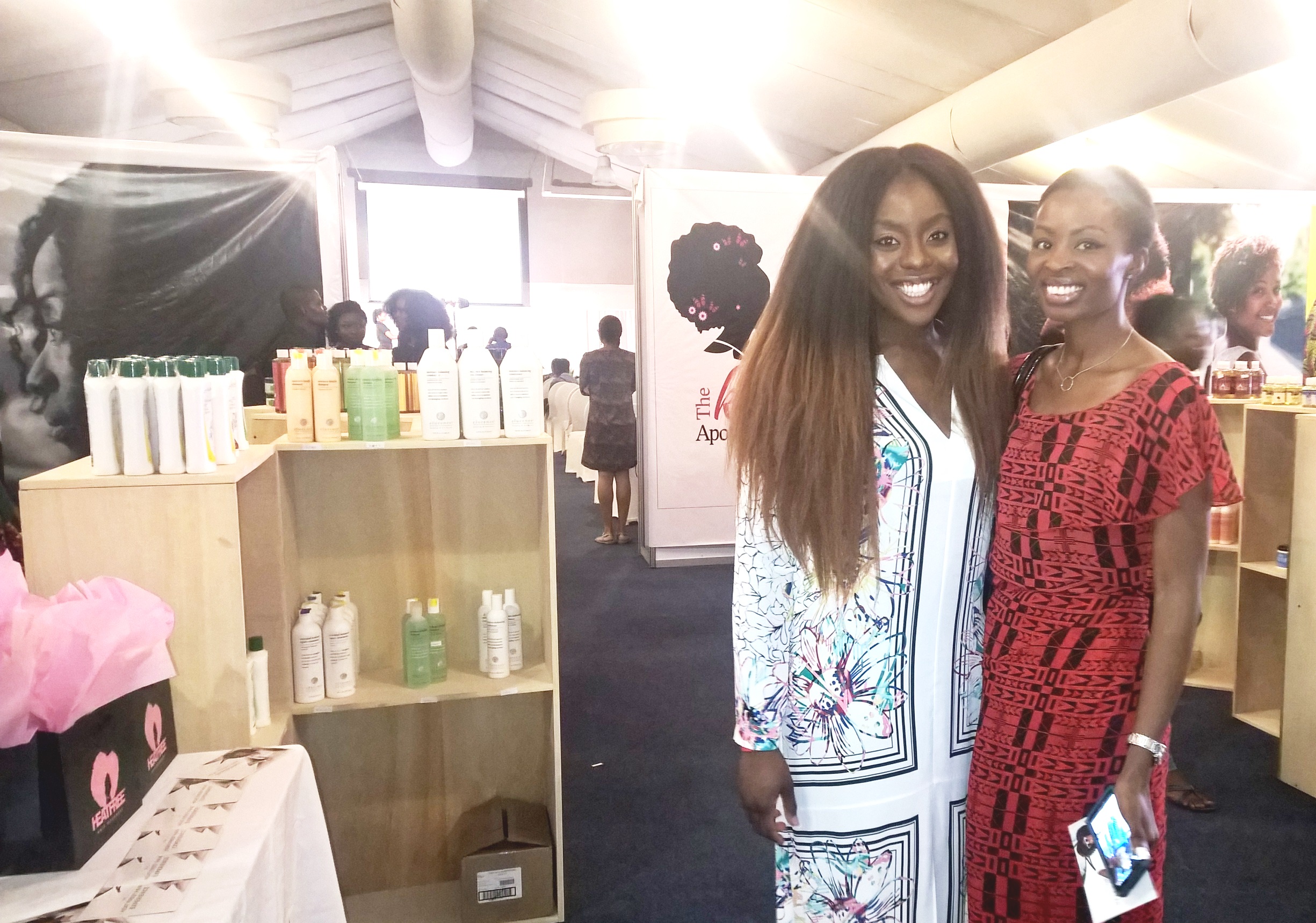 Heat Free Hair Founder, Ngozi Opara and Lamide Akintobi of EbonyLife TV